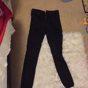 H&M high rise black jeans